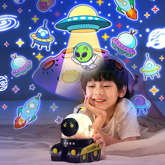 🤖A tökéletes ajándék🌌Robotikus csillagos égbolt vetítő lámpa