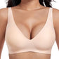 💕 Jelly Wireless női kényelmes, varratmentes melltartók, push-up bralettek, varratmentes pólós melltartók, mély V-kivágású, mindennapi melltartók💖