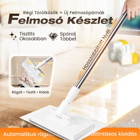 💥 Eldobható porfelmosó 4 újrafelhasználható kendővel 🧺🧼