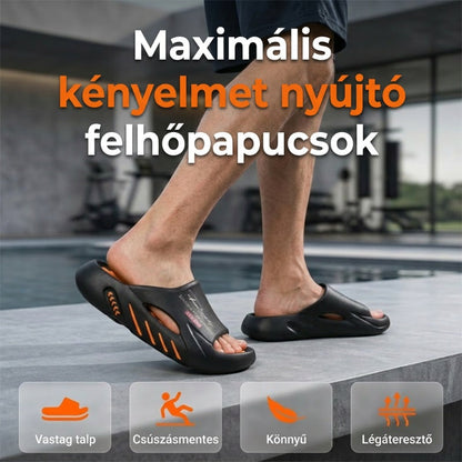 🌞Új termék érkezett! 🏖️Férfi csúszásgátló, vastag talpú „felhő” papucs