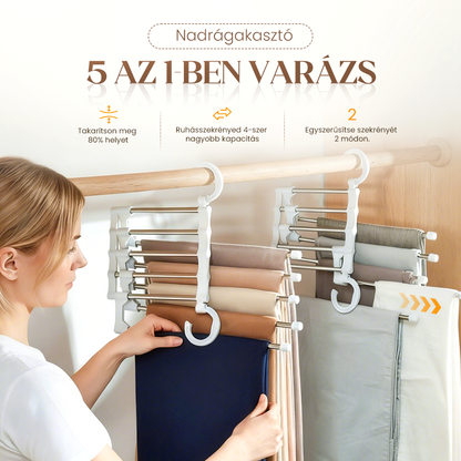 ✨ Multifunkcionális nadrágtartó – helytakarékos és praktikus 🌟