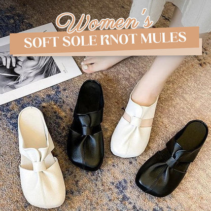 👡 Női csomós mules papucs – puha talp | Divatos dizájn, könnyű és rugalmas – tökéletes sétákhoz és városi programokhoz 🛍️