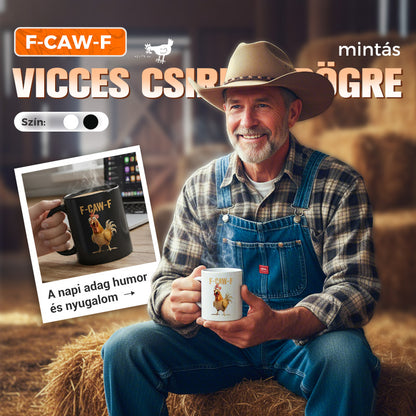 🔥Forró akció🔥F-Caw-F Vicces csirke bögre