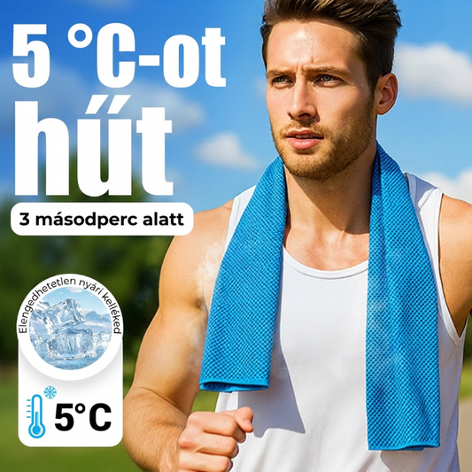 ❄️1+1 akció! Maradjon hűvösen azonnal bárhol – Azonnali hűsítő törölköző (hordozható, összecsukható, többfunkciós) – Utánvétes 🌞