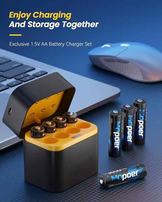 🔋🔋 Intelligens akkumulátortöltő és -tároló doboz 💡Túltöltés elleni védelem⚡