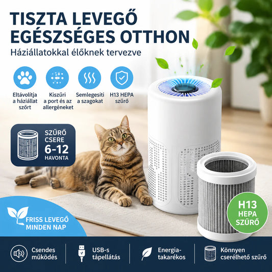 🍃🛏️ Csendes légtisztító – zavartalan alvás😴