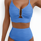 🔥 S-2XL 🌞 Női magas derekú bikini 🌊👙