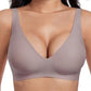 💕 Jelly Wireless női kényelmes, varratmentes melltartók, push-up bralettek, varratmentes pólós melltartók, mély V-kivágású, mindennapi melltartók💖