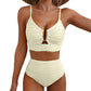 🔥 S-2XL 🌞 Női magas derekú bikini 🌊👙