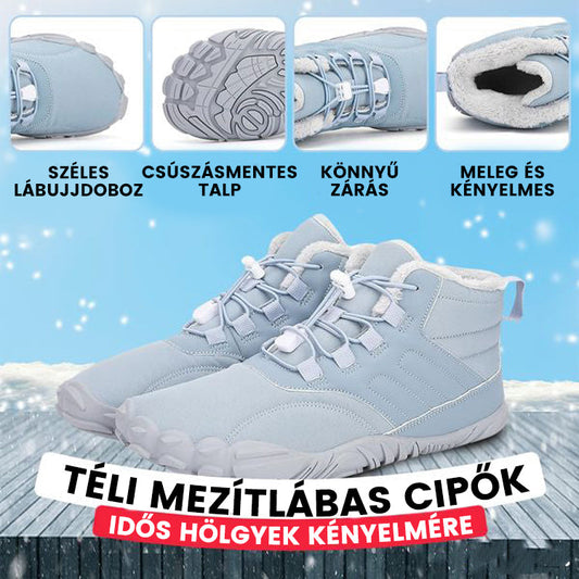 ❄️CSÚSZÁSMENTES ÉS VÍZÁLLÓ TÉLI MEZÍTLÁBAS CIPŐ (UNISEX)👟