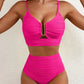 🔥 S-2XL 🌞 Női magas derekú bikini 🌊👙