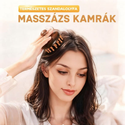 🔥1+1 ingyen🔥Természetes szantálfa masszázsfésű 🌿🥰