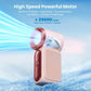 🌀Turbós kézi ventilátor – 16900 RPM, 6 sebességfokozat, LED kijelző. 🌬️✨