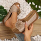 【EU 36-44】👡Női Kényelmes Virágos Slip-On Szandálok