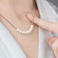 💕New Arrival💕3D Rose & Pearl Double Layered Necklace (2 szett öltöny)