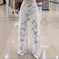 【S-2XL】👖Csipke kivágott farmer