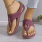 🔥Női Slip-On Wedge Tanga szandálok👡