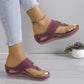 🔥Női Slip-On Wedge Tanga szandálok👡