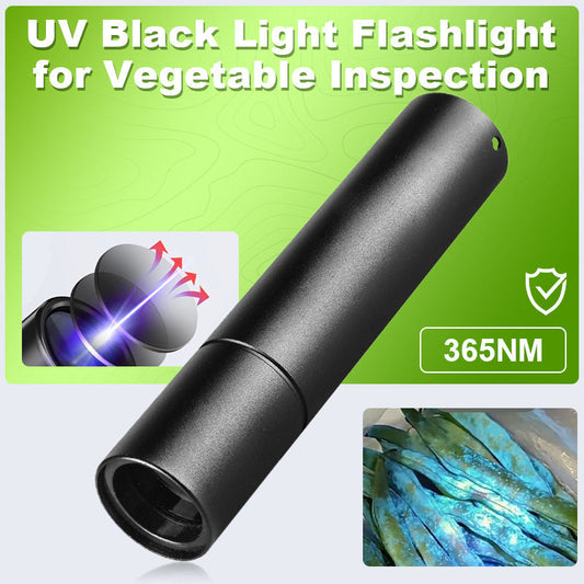 🔦🥦👁️‍🗨️ UV-fekete fényű zseblámpa zöldségek ellenőrzéséhez 🌈