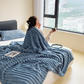 🛏️Sűrű nyúl plüss és tejbársony huzatú takaró