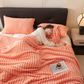 🛏️Sűrű nyúl plüss és tejbársony huzatú takaró
