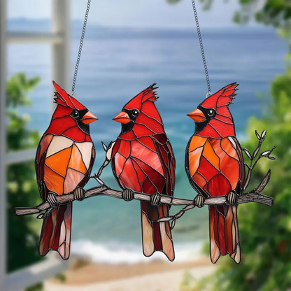 【🌅1+1 ingyenes】Ólomüveg madár ablakfüggöny🕊️
