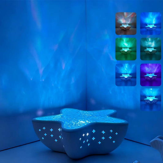 🌊🐠Csillaghal óceán hullám projektor lámpa💤😍