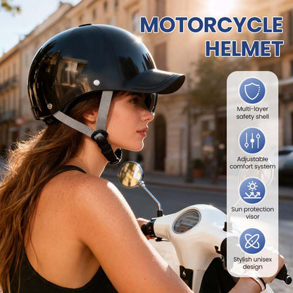 🏍️ Unisex Baseboll Sapka Stílusú Motorkerékpár Sisak 🧢