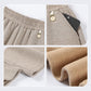 【XL-3XL】👖Egyszínű, rugalmas derékpántos, egyenes szárú nadrág