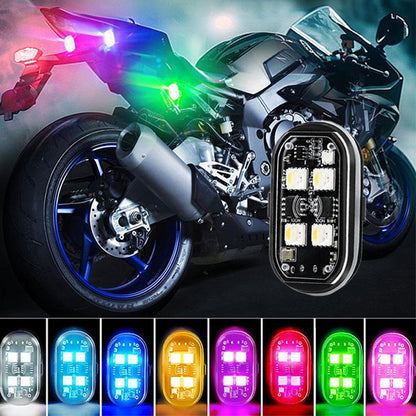 💡Hordozható LED-es figyelmeztető lámpa autókhoz, távirányítóval🏍️
