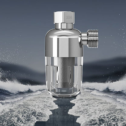 🏡💧Rozsdamentes acél 40 mikronos teljes ház vízszűrő