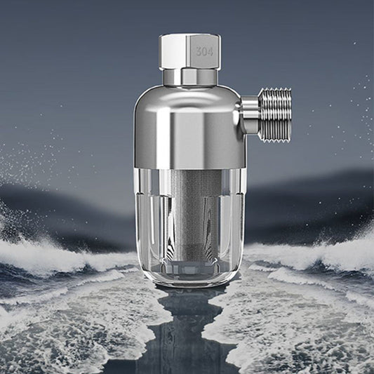 🏡💧Rozsdamentes acél 40 mikronos teljes ház vízszűrő