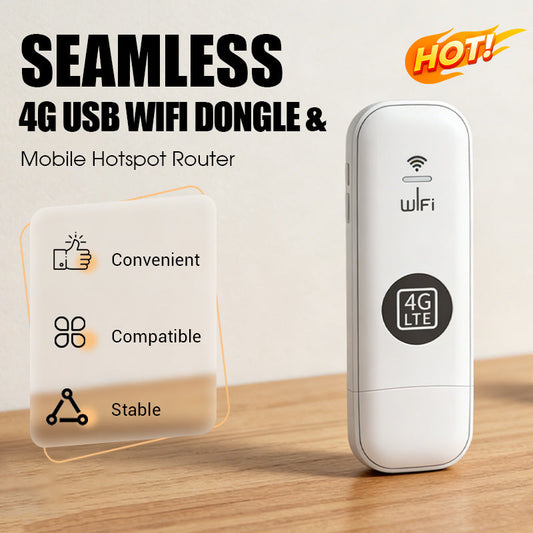 🔥Forró akciók – Hordozható 4G USB WiFi dongle és mobil hotspot router