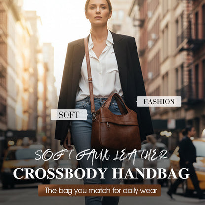 💥 Női Puha Műbőr Keresztbody Táska 👜✨