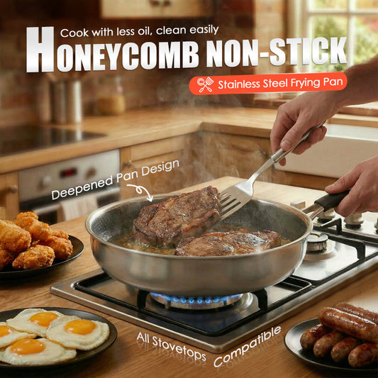 🔥MA UTOLSÓ NAP, 50% KEDVEZMÉNY!!! 🍳Prémium nem ragadó serpenyő fedővel
