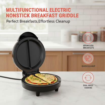 🍳Többfunkciós elektromos tapadásmentes reggeli sütőlap🥞✨