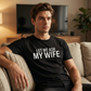 👕"Let Me Ask My Wife" Vicces nyomtatott póló férfiaknak✨