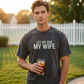 👕"Let Me Ask My Wife" Vicces nyomtatott póló férfiaknak✨