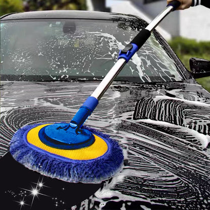 🚗50% KEDVEZMÉNY!💦🧽Tartós alumínium hosszú nyeles teleszkópos autómosó felmosó
