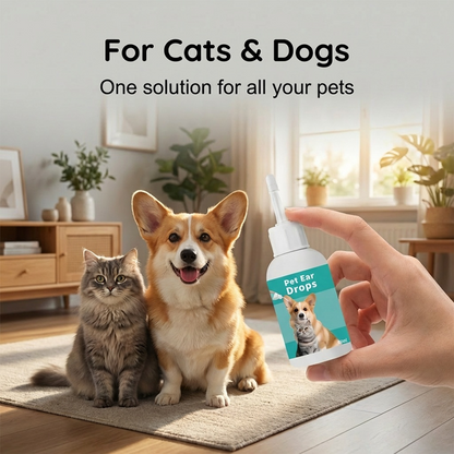 😺🐶Kíméletes állatfül-tisztító cseppek🐾