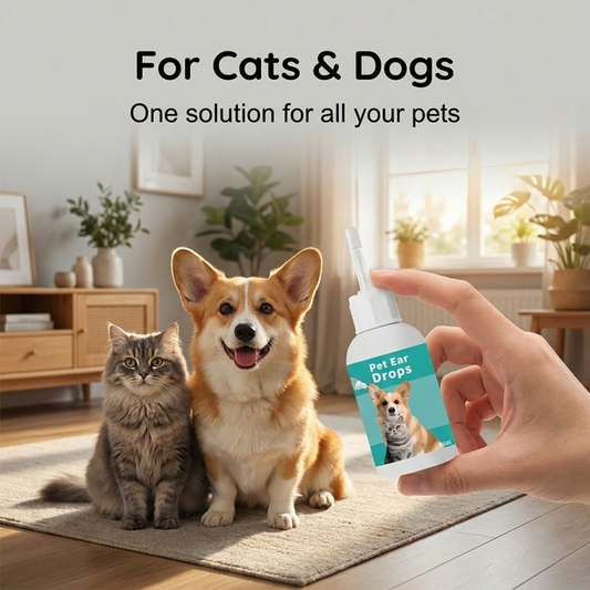 😺🐶Kíméletes állatfül-tisztító cseppek🐾