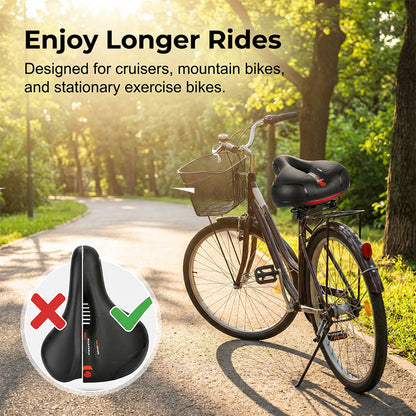 🚴‍♂️Ergonómikus, lélegző kerékpárnyereg memóriahabbal🛡️💪