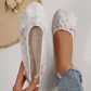 💕Női virágos csipkés, lélegző slip-on loafer cipő👩