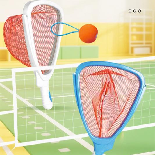 Hordozható ütők és pattogó labdák szett gyerekeknek