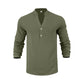 👕Férfi szabadidő Henley póló