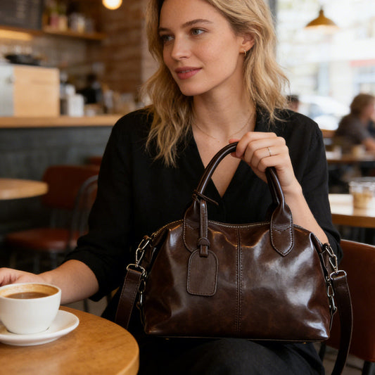 Nagy, puha bőrből készült női táska👜