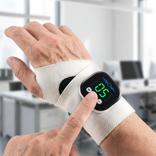 🔥🌿 Töltésre képes, állítható karcsuklómasszírozó – Ergonomikus formájú, tökéletes irodai és otthoni használatra 💆‍♀️🎁