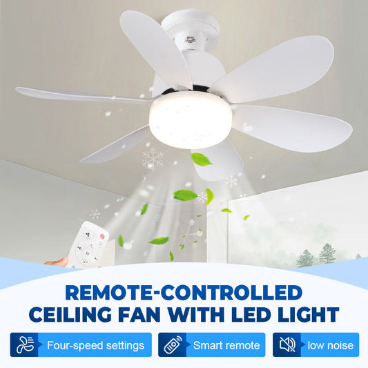 🌀 2 az 1-ben mennyezeti ventilátor világítással – távirányítóval 💡🏠