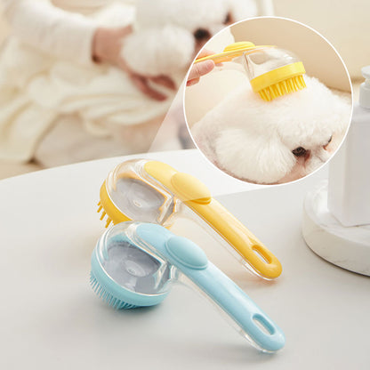 🧼💦1+1 ingyen💦Hosszú nyelű állatfürdető kefe samponadagolóval🐶😺✨