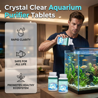 🐠✨Pezsgőtabletták akváriumhoz – kristálytiszta víz, szagtalan, gyors tisztítás💧